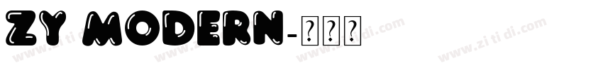 ZY Modern字体转换